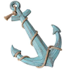 Ancre bleue vintage  + cordage dim 58x40 cm location