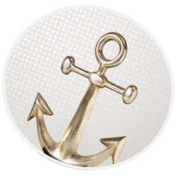 Ancre métal maritime OR...