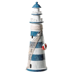 Phare en bois et filet haut...