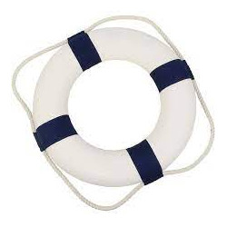 Bouée de sauvetage bleu...