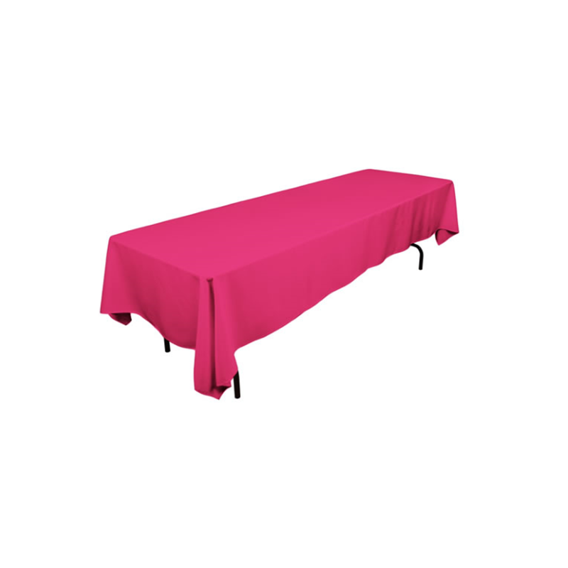 Nappe rectangulaire fuschia polyester 1.50x3m location