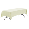 Nappe rectangulaire ivoire polyester 1.50x3m location