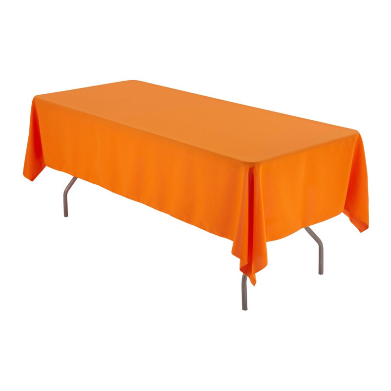 Nappe rectangulaire orange polyester 1.50x3m location