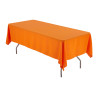 Nappe rectangulaire orange polyester 1.50x3m location