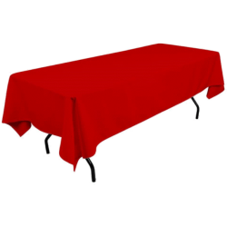 Nappe rectangulaire rouge...