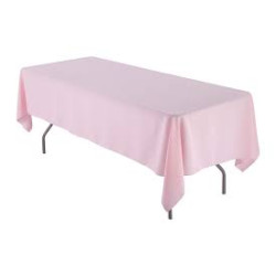 Nappe rectangulaire rose...