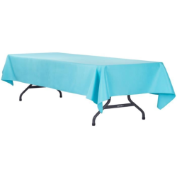Nappe rectangulaire  turquoise polyester 1.50x3m location