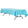 Nappe rectangulaire  turquoise polyester 1.50x3m location