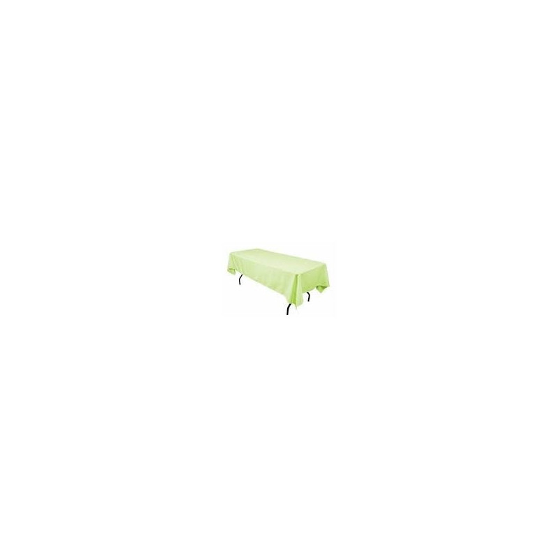 Nappe rectangulaire vert anis  polyester 1.50x3m location