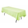 Nappe rectangulaire vert anis  polyester 1.50x3m location