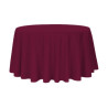 Nappe ronde polyester bordeaux diam 290 location