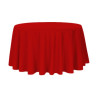 Nappe ronde polyester rouge diam 270 location