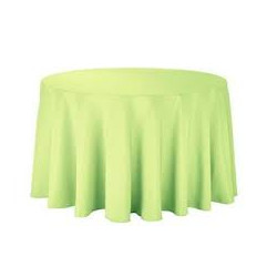 Nappe ronde polyester vert...