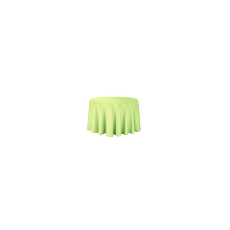 Nappe ronde polyester vert anis diam 270 location