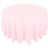 Nappe ronde polyester rose pale diam 290 location