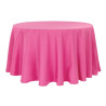 Nappe ronde polyester fucshia diam 270 location