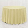 Nappe ronde polyester jaune paille diam 270 location
