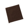 Serviette  tissus marron chocolat polyester 40x40 cm location