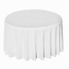 Nappe ronde polyester blanche diam 240 location