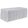 Juponnage polyester blanc rectangulaire coupe jupe 183X76X74 CM  location