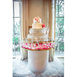 Table ronde perlé acrylique...