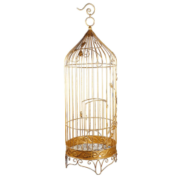 Cage vintage or haut 80 cm...