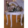 Table basse ronde blanche Elisabeth location