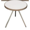 Table basse ronde blanc or Aladin location