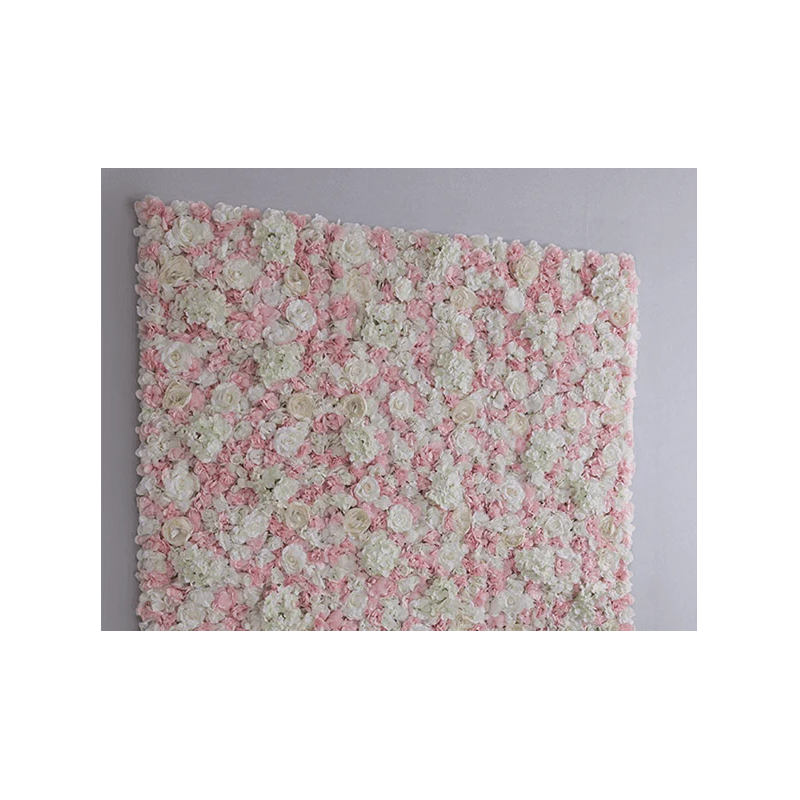 Mur de  fleur rose artificiel haut 2x1m location