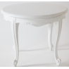 Table basse ronde blanche Elisabeth location