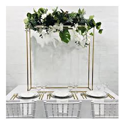 Centre de table rectangulaire FLORAL rose dold 60 CM location