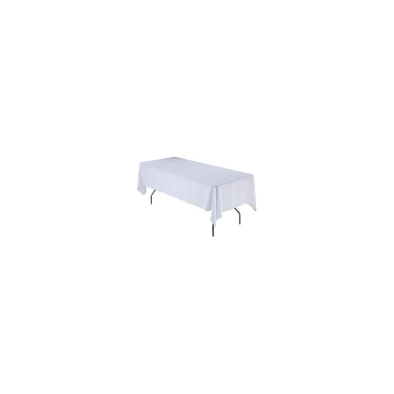 Nappe rectangulaire blanche polyester 1.50x2.40m location