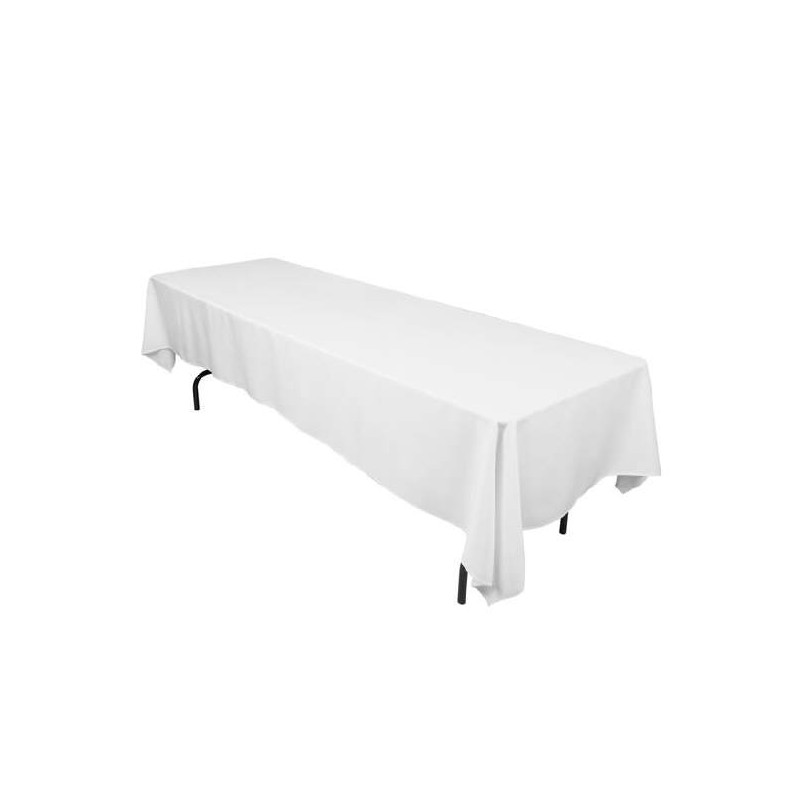 Nappe rectangulaire ARABESQUE blanc cassé 1.50x3M location