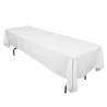 Nappe rectangulaire ARABESQUE blanc cassé 1.50x3M location