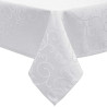 Nappe rectangulaire ARABESQUE blanc cassé 1.50x3M location