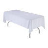 Nappe rectangulaire blanche polyester 2 x 3m location