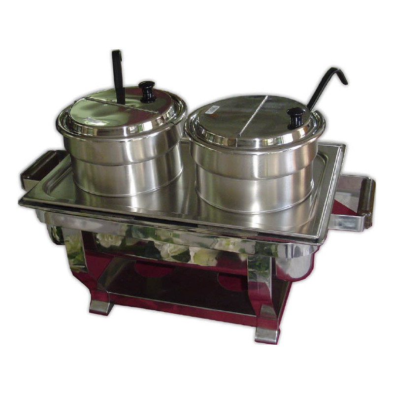 Soupière 16 L / 8 litres par Bac (fonctionne avec brûleur)  location