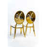 Chaise MEDAILLON MR & MRS or la paire location
