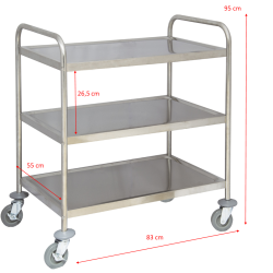 Chariot de service inox...