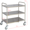 Chariot de service inox location