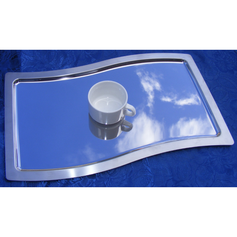Plateau inox vague 60 cm location