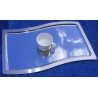 Plateau inox vague 60 cm location