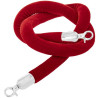 Cordon velours rouge argent x 1 pour potelet long 1.50 location