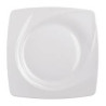 Assiette plate carrée VAG porcelaine 27.5cm location